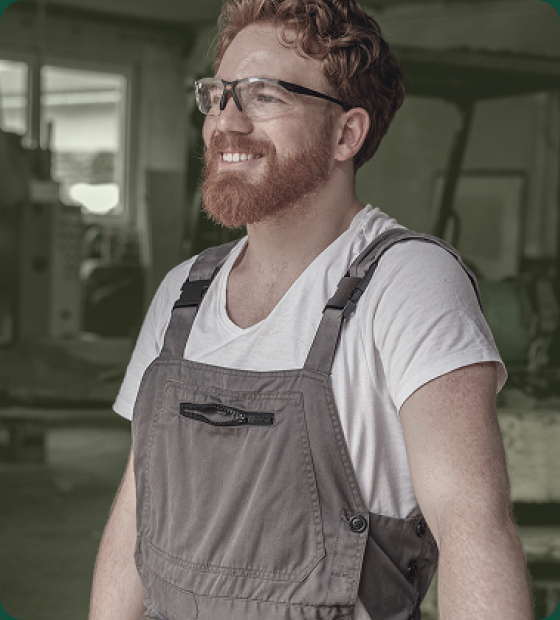 Small business owner in his workshop