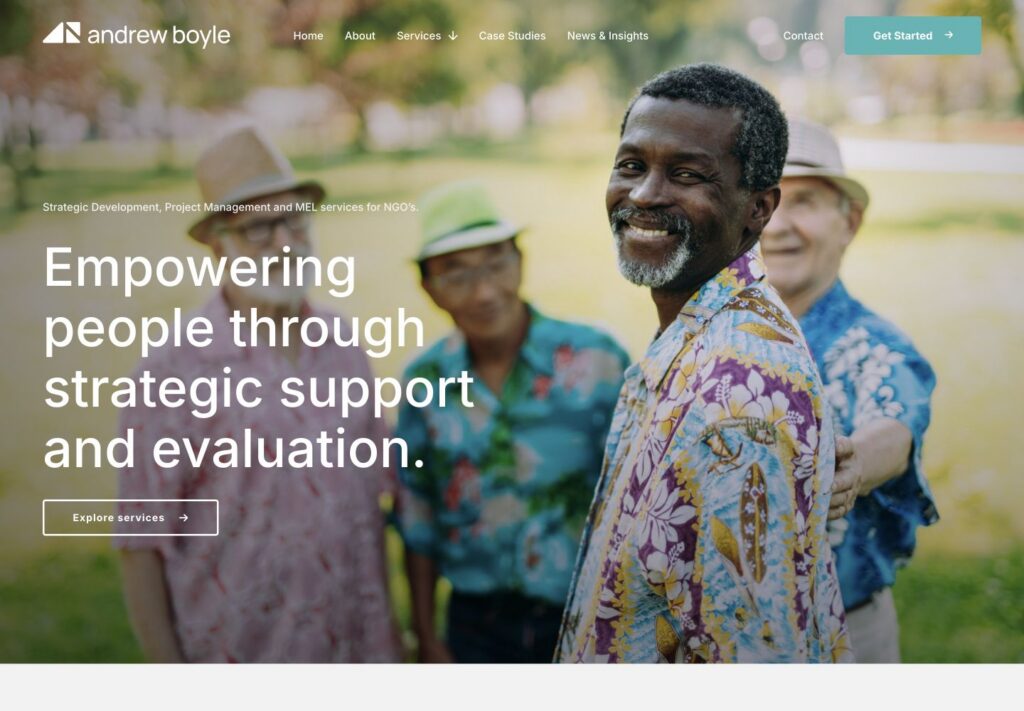 Andrew Boyle Consulting website screenshot