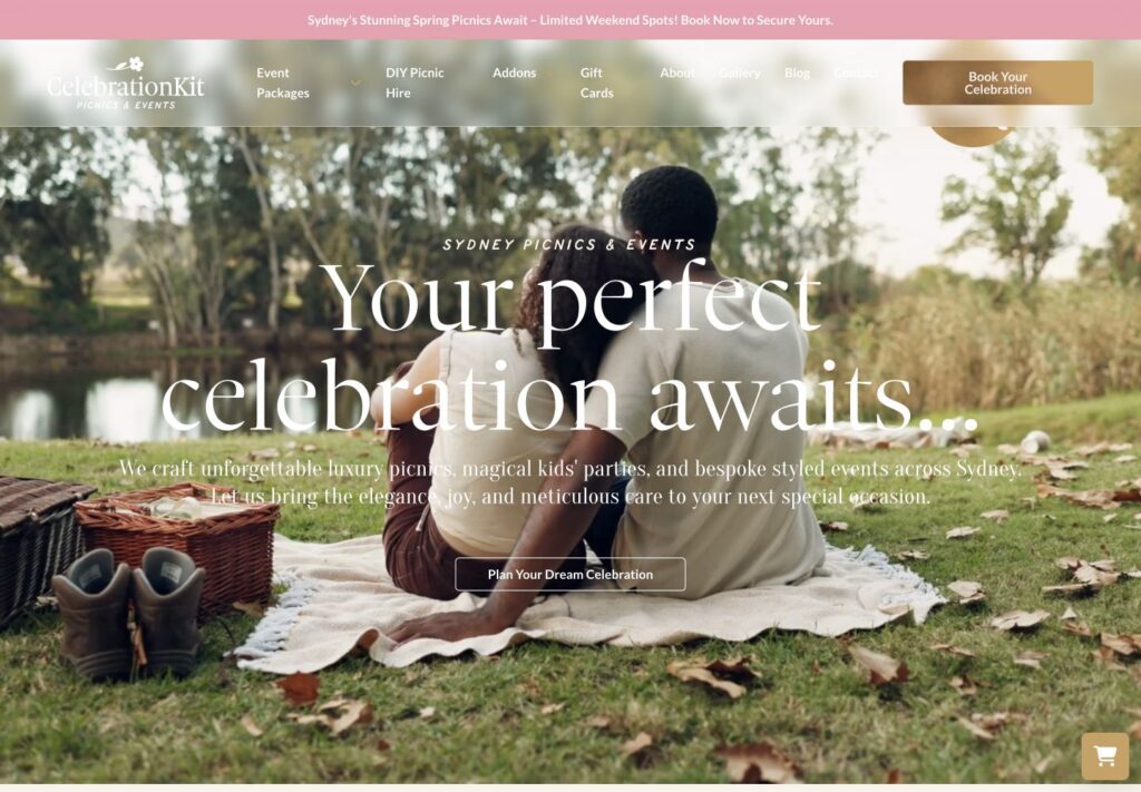 Celebration Kit website screenshot