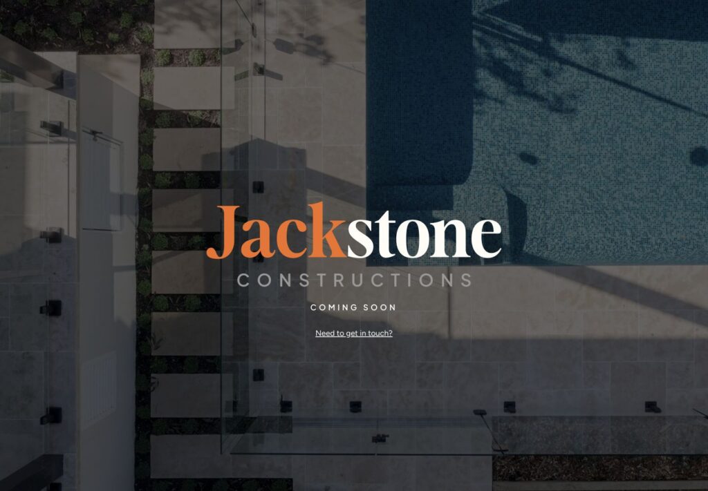 Jackstone Constructions website screenshot