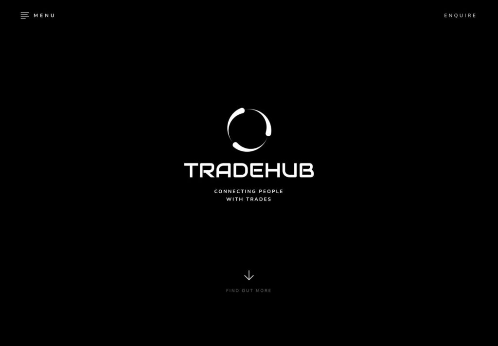 Tradehub website screenshot